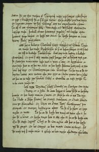 Copy of Íslendingabók by Jón Erlendsson, stored at Árni Magnússon Institute (page 10/25) by Jón Erlendsson